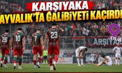 Karşıyaka Ayvalık'ta galibiyeti kaçırdı: Kaf-Kaf'ın bileği bükülmüyor!