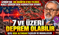İzmir'de 30 Ekim'in 6'ncı yılında korkutan uyarı! Naci Görür 7 ve üzerini işaret etti: İşte risk altındaki ilçeler
