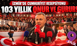 İzmir'de Cumhuriyet'in 103'üncü yılına görkemli resepsiyon!