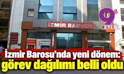 İzmir Barosu'nda yeni dönem: görev dağılımı belli oldu