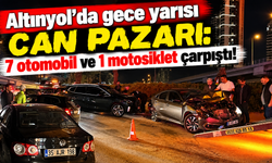 Altınyol’da gece yarısı can pazarı: 7 otomobil ve 1 motosiklet çarpıştı!