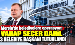 Mersin’de belediyelere operasyon: Vahap Seçer dahil 3 belediye başkanı tutuklandı