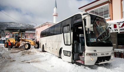 İzmir'de kar manzarası