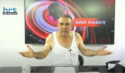 Hatay için ana haberde soyundu