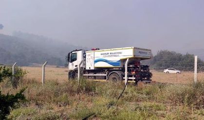 Bodrum'da belediye ekipleri yangın teyakkuzunda