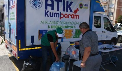 Konya'nın 'mobil atık aracı' semt pazarlarında