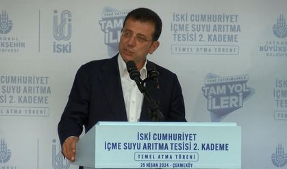 İmamoğlu: İstanbul'un su meselesini ciddiye alıyoruz