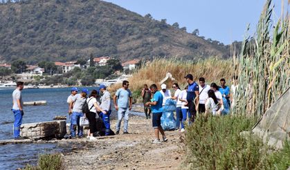 Fethiye Kuş Cenneti'nde çevre temizliği yapıldı