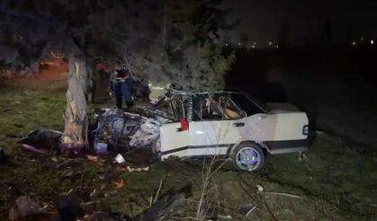 Balıkesir'de otomobil yol kenarındaki ağaca çarptı: 1 ölü