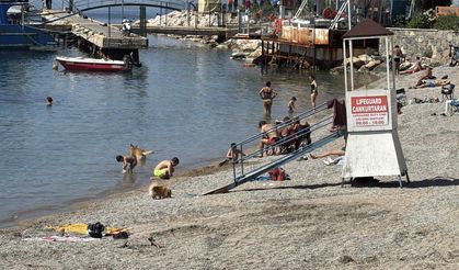 Sıcağı fırsat bilenler sahile aktı