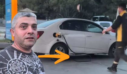 Faciadan dönüldü! Benzin pompasını koparttı gitti
