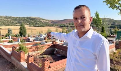 Babasının mezarına ziyarete gitti, gözlerine inanamadı!