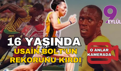 Henüz 16 yaşında! Usain Bolt'un rekorunu kırdı