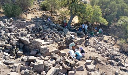 Manisa’daki Aigai Antik Kenti’nde Demeter tapınağı gün yüzüne çıkarılıyor