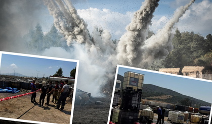 İzmir'de faciadan dönüldü... Akaryakıt alanında patlama!