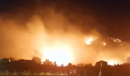 İzmir Bayındır’da gece yarısı yangın paniği