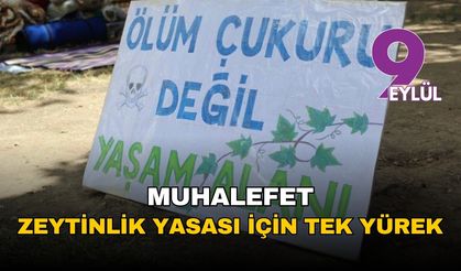 Muhalefet 'zeytinlik yasası' için tek yürek