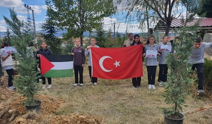 Sandıklı'da Gazze için barış bahçesi kuruldu