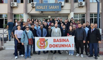 Aydın’da gazeteciler meslektaşlarına yönelik saldırıya tepki gösterdi