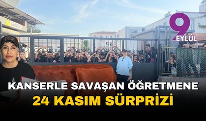 Kanserle savaşan öğretmene duygu dolu 24 Kasım sürprizi