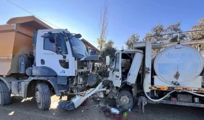 İzmir’de kamyon ile kamyonet çarpıştı: 1 kişi yaralandı