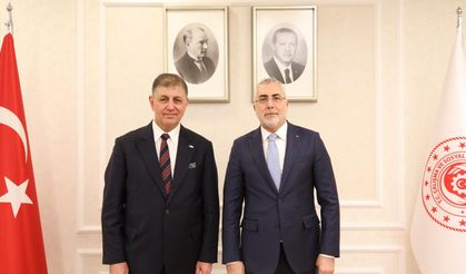 Başkan Tugay'dan Çalışma Bakanı Vedat Işıkhan'a ziyaret