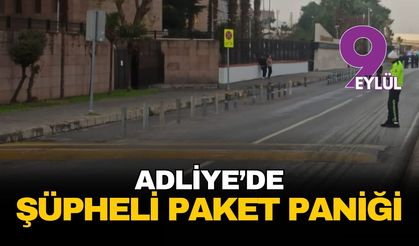 İzmir Adliyesi önünde yürekler ağza geldi! Şüpheli paket paniği