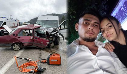 Kahreden kaza: Genç çift hayatını kaybetti