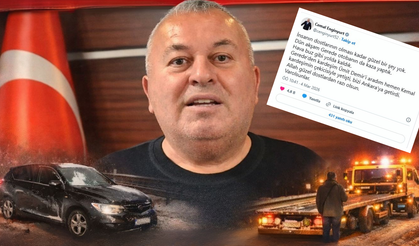Cemal Enginyurt trafik kazası geçirdi