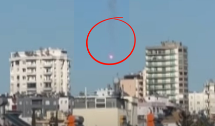 Adana'da gökyüzünden yanan cisim düştü