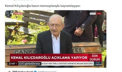 TRT'den Kılıçdaroğlu'na 28 dakika
