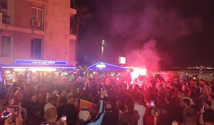 Galatasaray'ın şampiyonluğu İzmir'de coşkuyla kutlandı