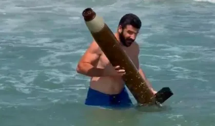 Denizden roket çıktı!