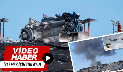 Gökyüzünde panik: F-16 düştü