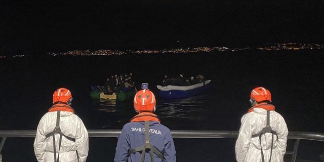 Kuşadası açıklarında 35 düzensiz göçmen kurtarıldı​​​​​