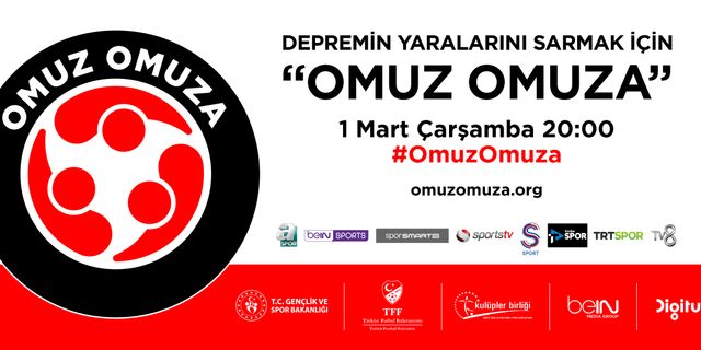 Futbol ailesi depremzedeler için 'Omuz Omuza'