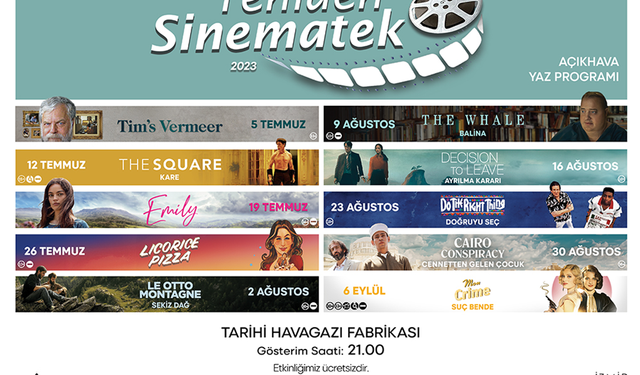 Open air cinema joy in İzmir