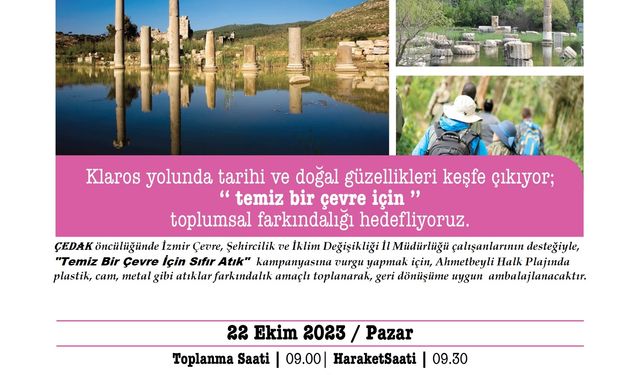 Çevreciler Ahmetbeyli'de 'Temiz Bir Çevre İçin Sıfır Atık' yürüyüşünde buluşuyor