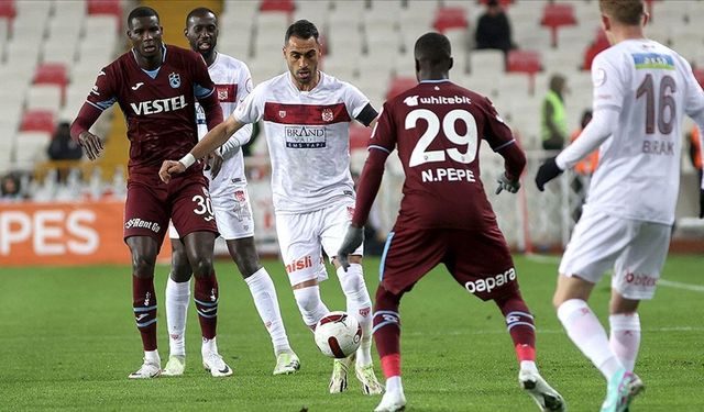 Sivas'ta heyecan dolu maç: Sivasspor 3-3 Trabzonspor
