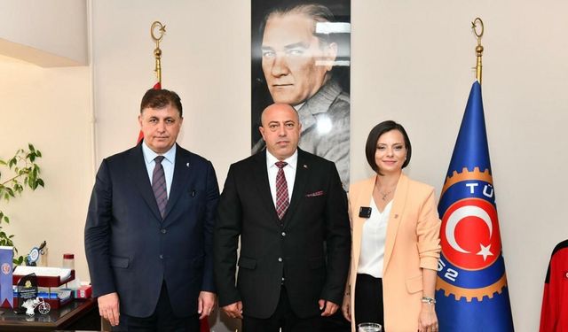 Cemil Tugay, Türk-İş 3. Bölge Temsilciği'ni ziyaret etti