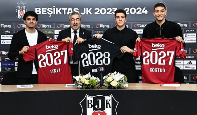 Beşiktaş'ta üç genç oyuncuya yeni sözleşme