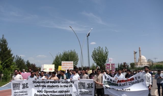 Mardin’de 'İsrail' protestoları