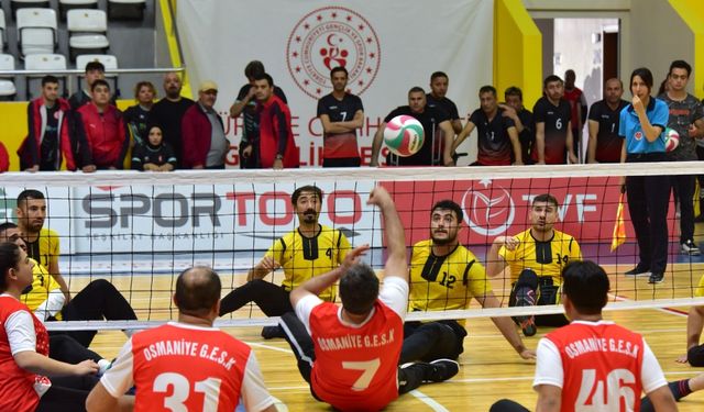 Oturarak Voleybol 1. Lig Türkiye final müsabakaları Osmaniye’de başladı