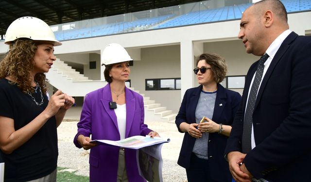 Başkan Kınay'dan AGSM'ye teftiş: Bölgenin en büyük spor tesisi olacak