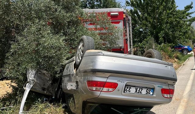 Ödemiş'te korkunç kaza: 2 kişi yaralandı!