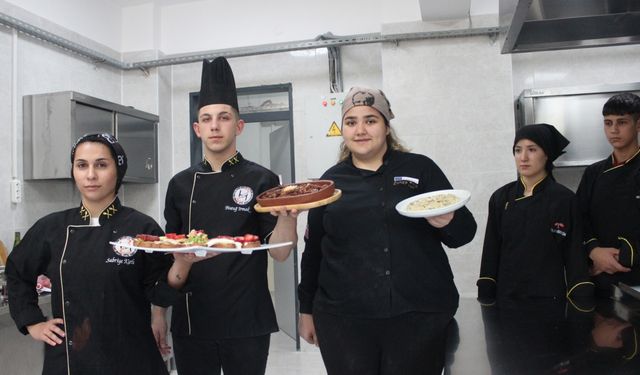 Ödemiş'te öğrenciler ülkelerin gastronomisini yapay zekayla keşfediyor