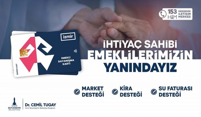 İzmir'de ihtiyaç sahibi emeklilere su faturası, market ve kira desteği