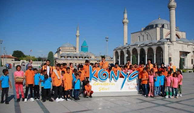 Konya'da mevsimlik tarım işçilerinin çocuklarına özel etkinlik