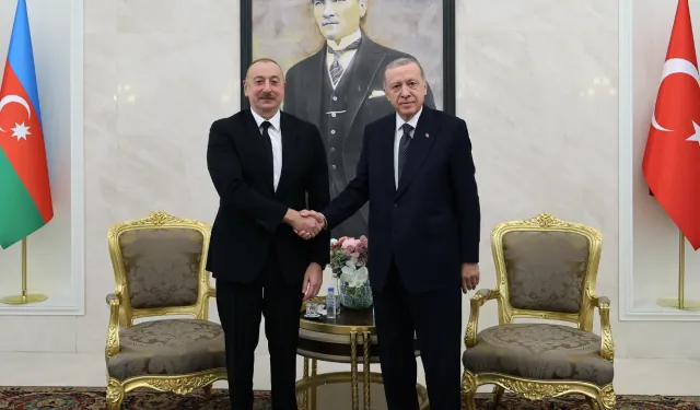 Erdoğan-Aliyev görüşmesi başladı