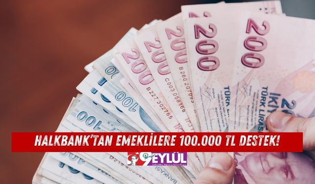 Halkbank Emeklilere 100.000 TL Destek!